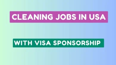 Cleaning Jobs in USA with Visa Sponsorship