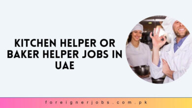 Kitchen Helper or Baker Helper Jobs in UAE