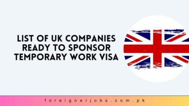 List of UK Companies Ready to Sponsor Temporary Work Visa