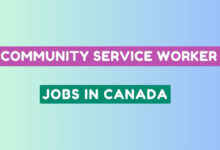 Community Service Worker Jobs in Canada
